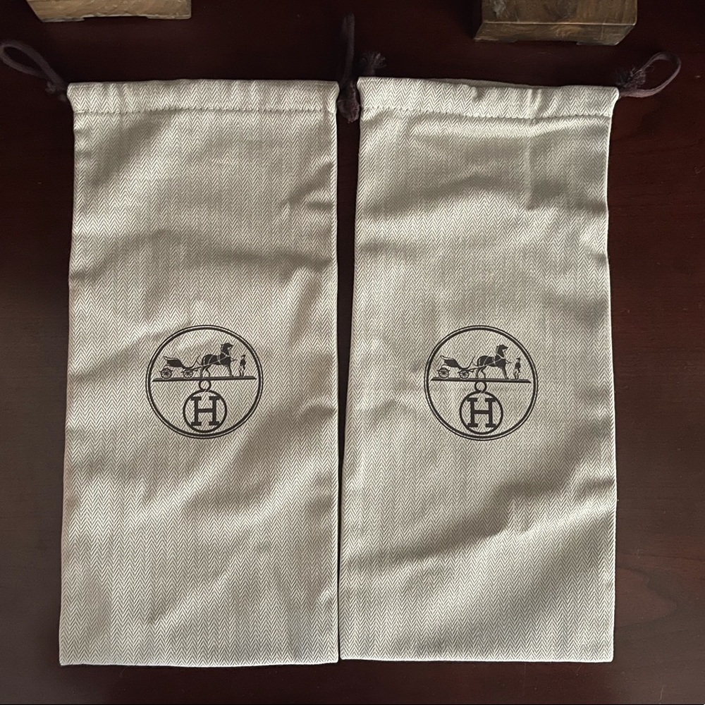 Pair Hermes Shoe/Sandal Dustbags fits Oran